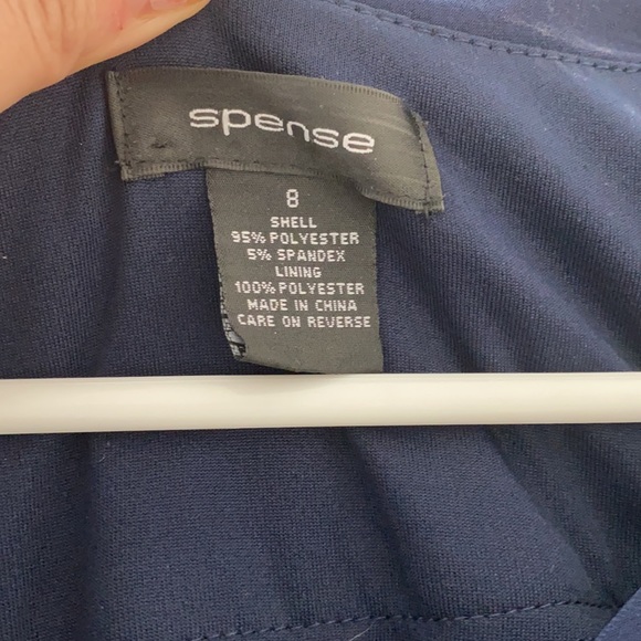 Classic Ruched Navy Dress Size 8, very flattering - Picture 2 of 4